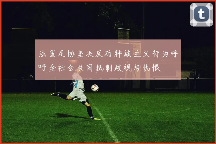 法国足协坚决反对种族主义行为呼吁全社会共同抵制歧视与仇恨